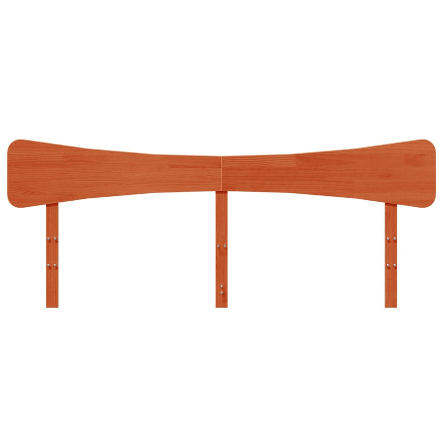 Hoofdbord 200 cm massief grenenhout wasbruin