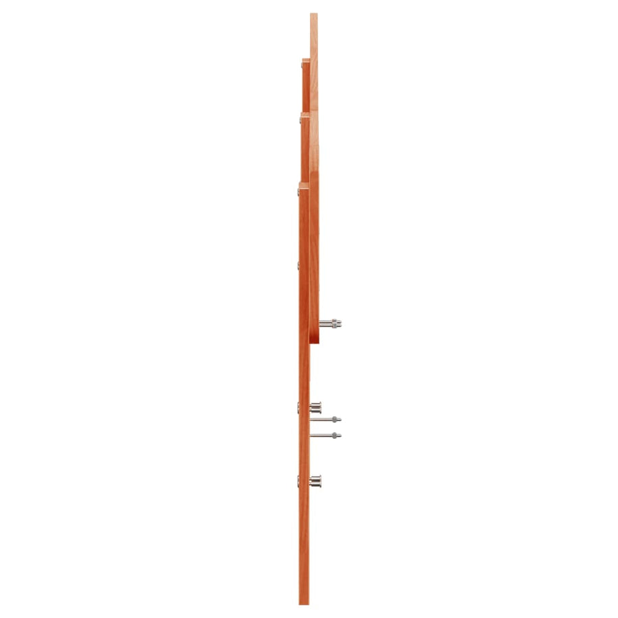 Hoofdbord 200 cm massief grenenhout wasbruin