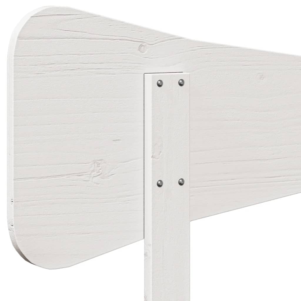 Hoofdbord 160 cm massief grenenhout wit