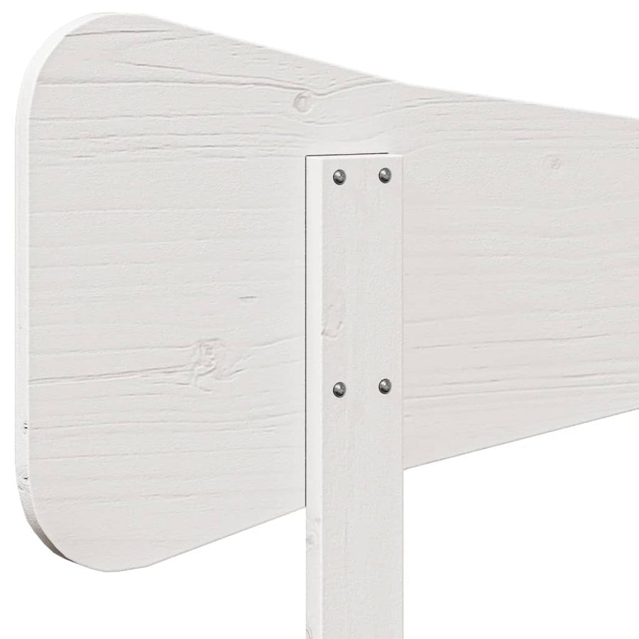 Hoofdbord 160 cm massief grenenhout wit