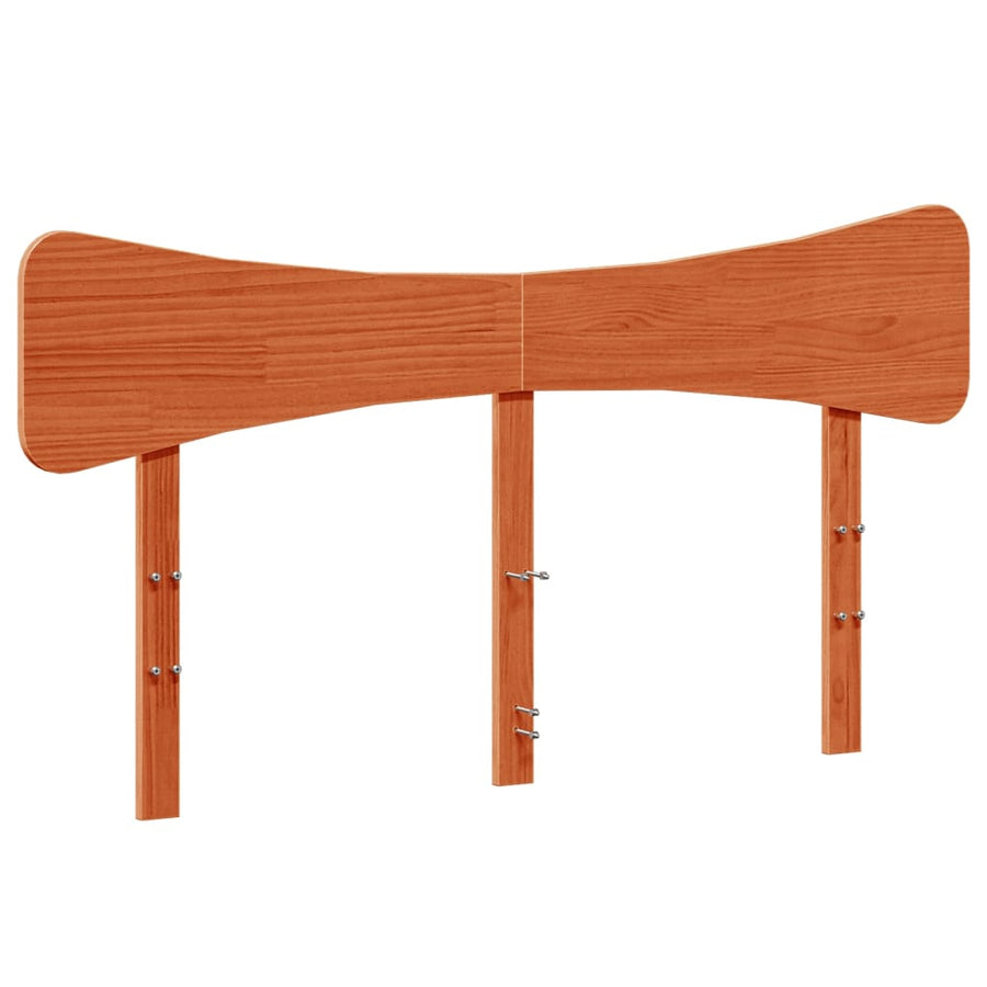 Hoofdbord 160 cm massief grenenhout wasbruin