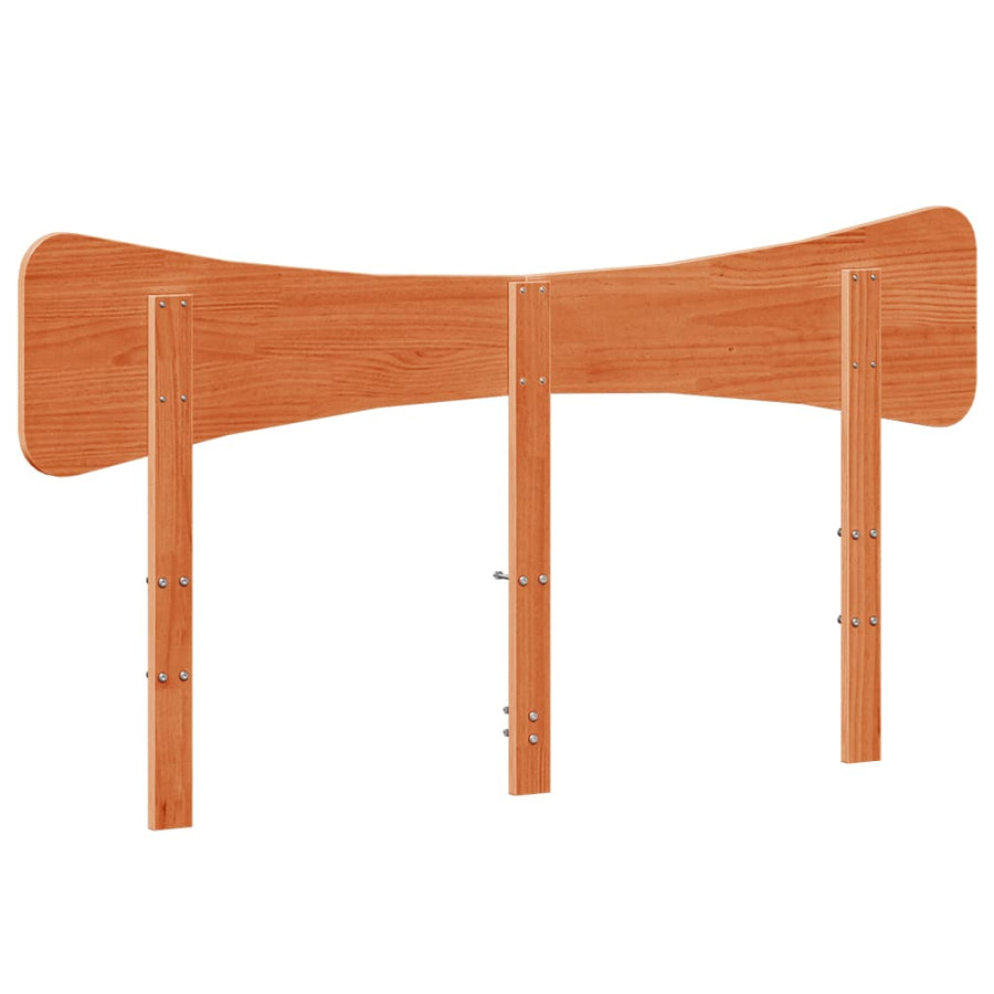 Hoofdbord 160 cm massief grenenhout wasbruin