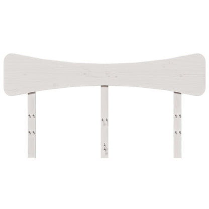 Hoofdbord 150 cm massief grenenhout wit