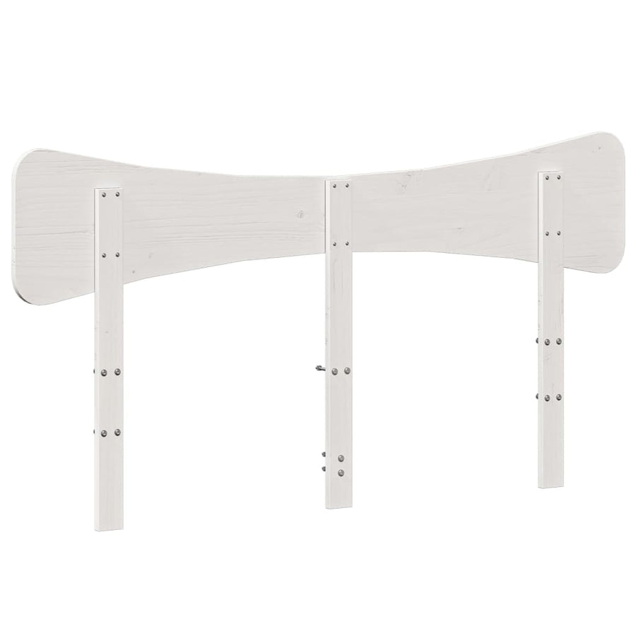 Hoofdbord 150 cm massief grenenhout wit