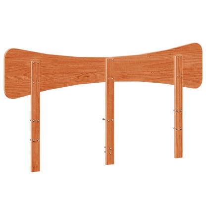 Hoofdbord 150 cm massief grenenhout wasbruin