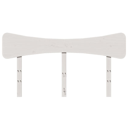 Hoofdbord 140 cm massief grenenhout wit