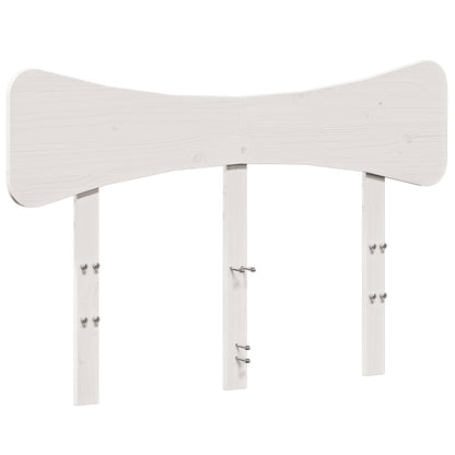 Hoofdbord 135 cm massief grenenhout wit