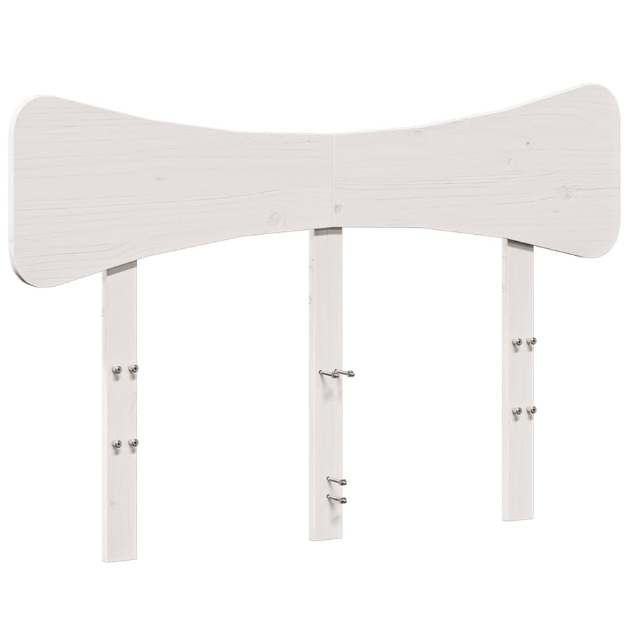 Hoofdbord 135 cm massief grenenhout wit