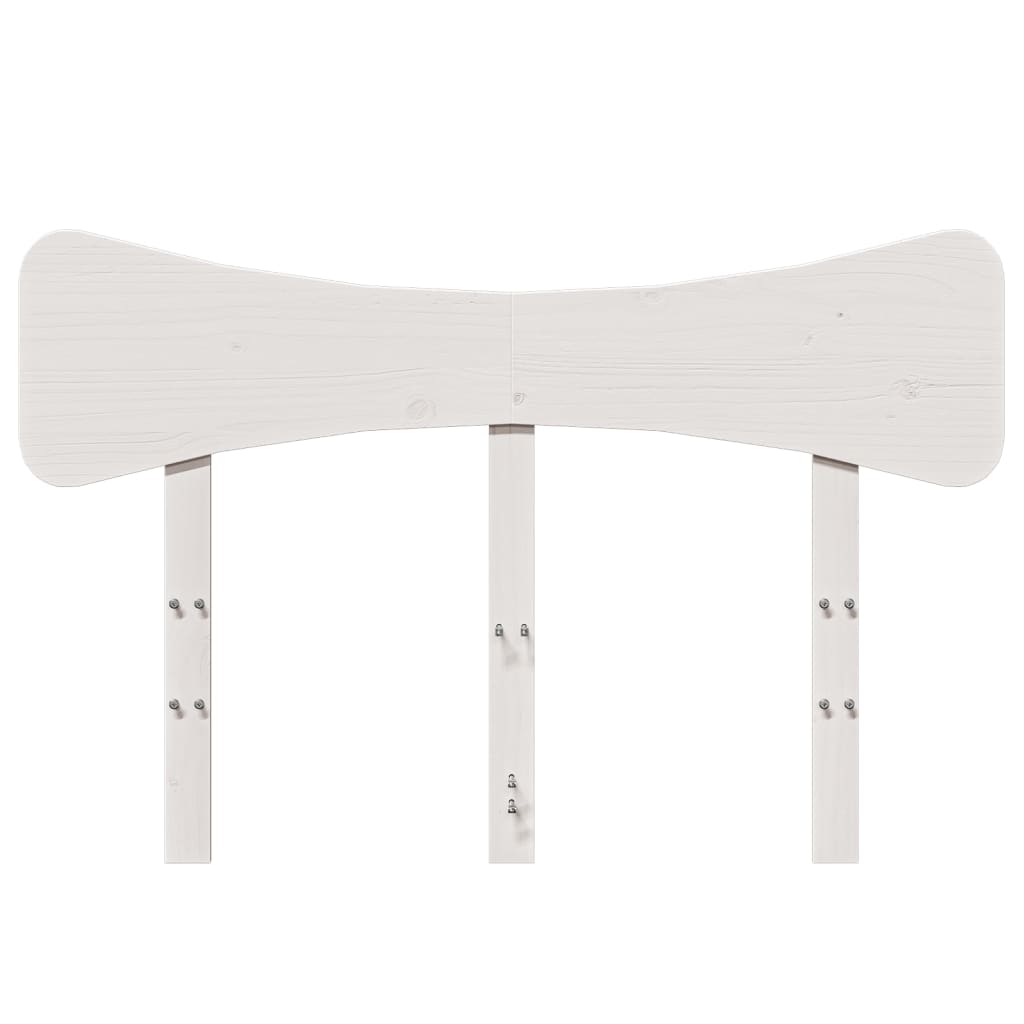Hoofdbord 135 cm massief grenenhout wit