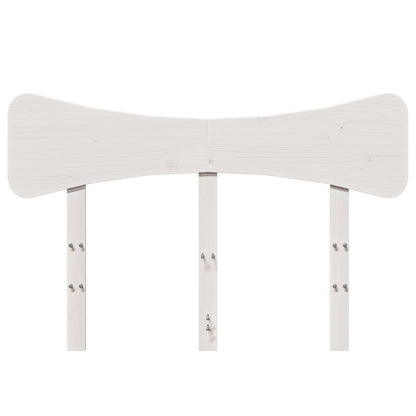 Hoofdbord 135 cm massief grenenhout wit