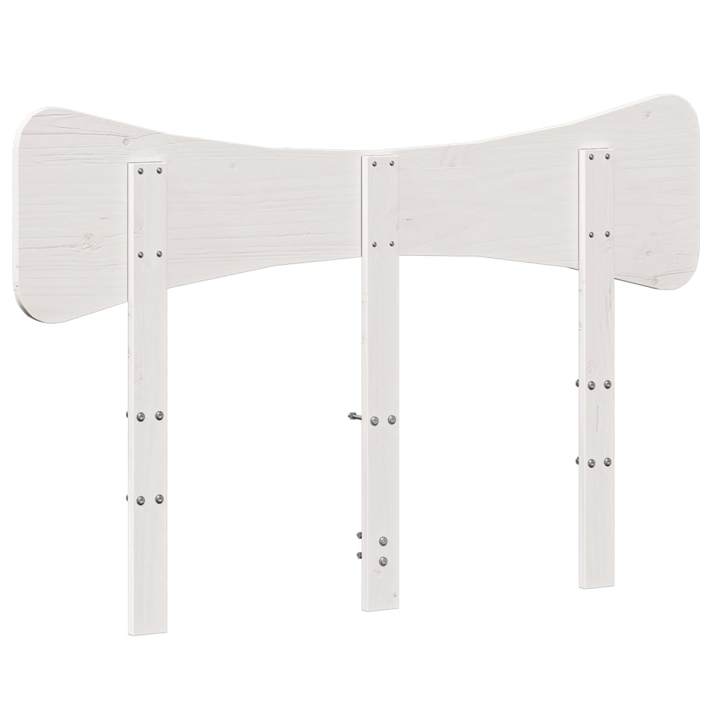 Hoofdbord 135 cm massief grenenhout wit