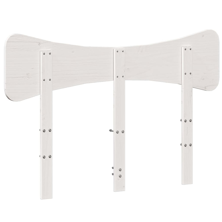 Hoofdbord 135 cm massief grenenhout wit