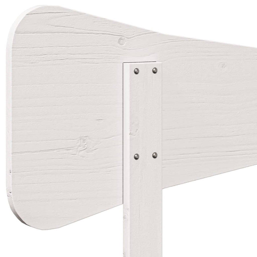 Hoofdbord 135 cm massief grenenhout wit