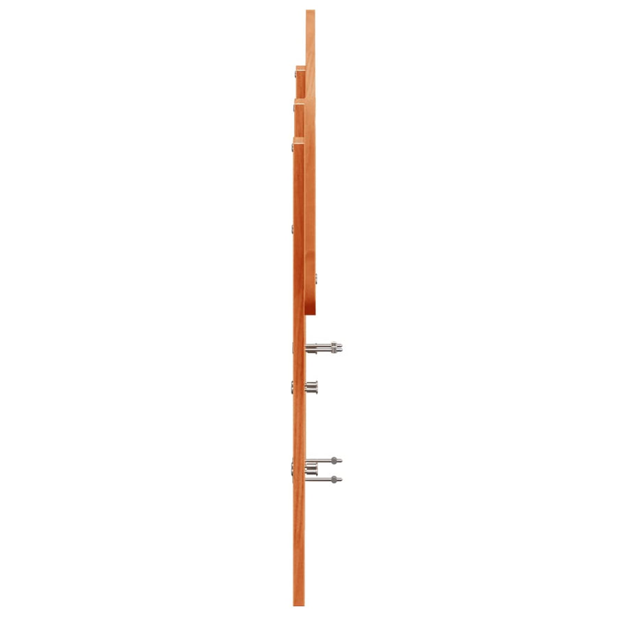 Hoofdbord 135 cm massief grenenhout wasbruin
