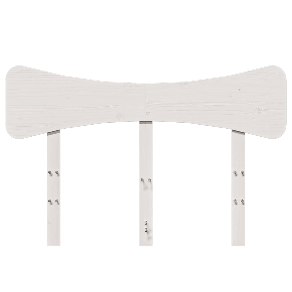 Hoofdbord 120 cm massief grenenhout wit