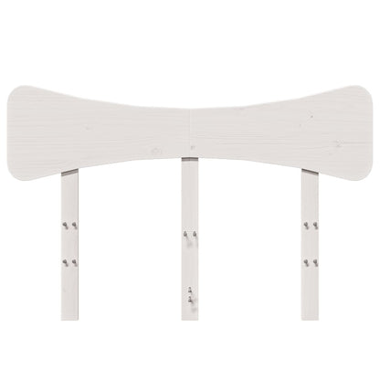 Hoofdbord 120 cm massief grenenhout wit