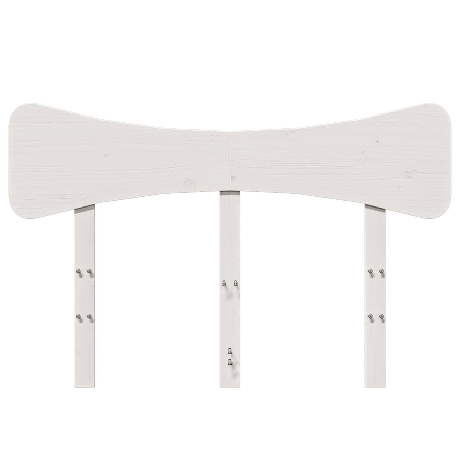 Hoofdbord 120 cm massief grenenhout wit