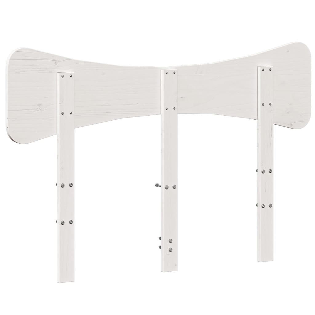 Hoofdbord 120 cm massief grenenhout wit