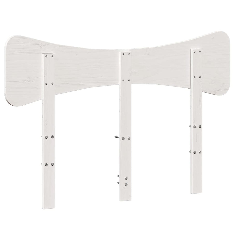 Hoofdbord 120 cm massief grenenhout wit