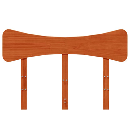 Hoofdbord 120 cm massief grenenhout wasbruin