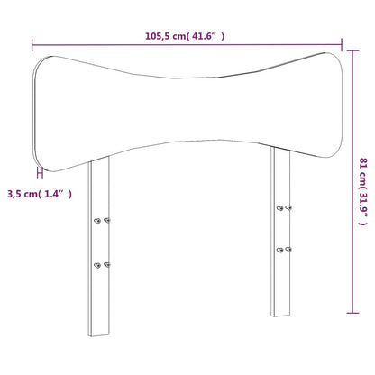 Hoofdbord 100 cm massief grenenhout