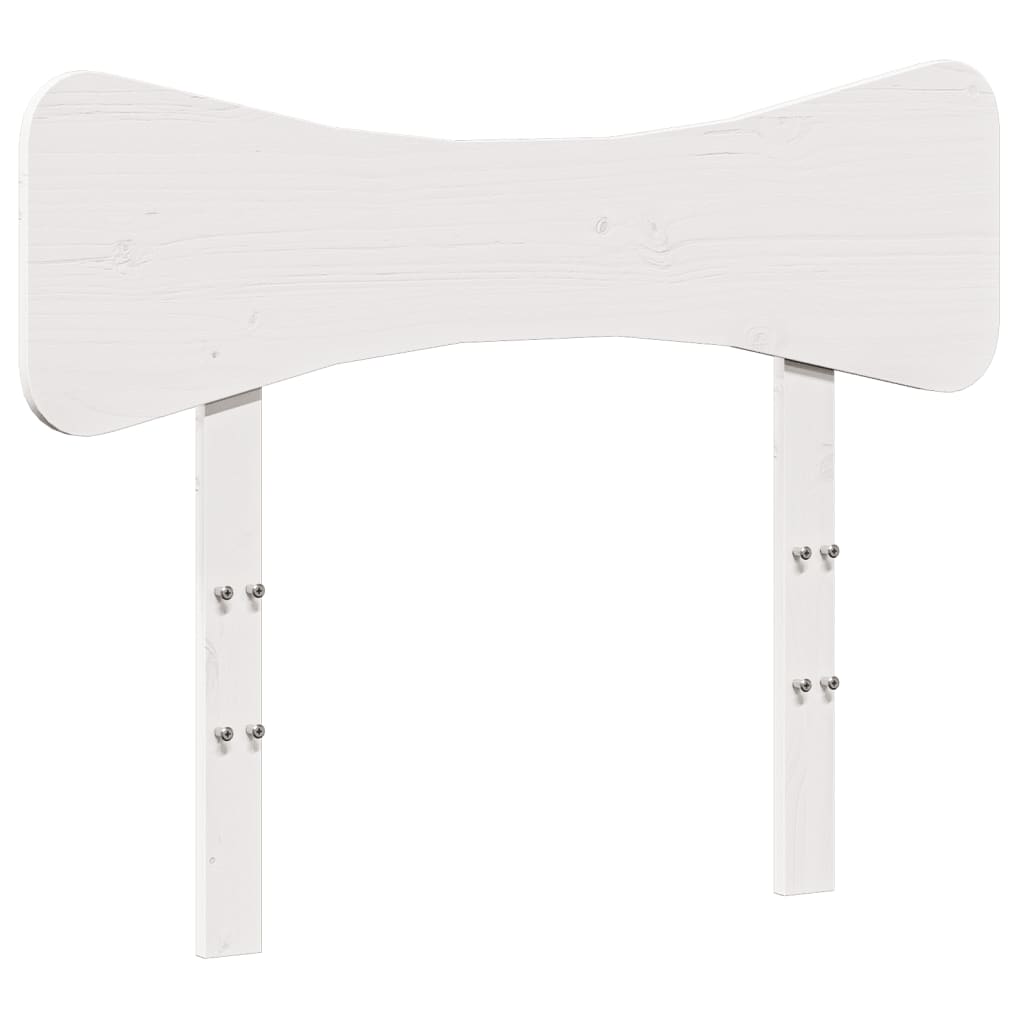 Hoofdbord 100 cm massief grenenhout wit