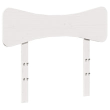 Hoofdbord 100 cm massief grenenhout wit