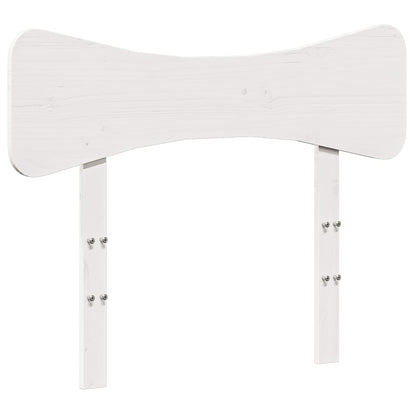 Hoofdbord 100 cm massief grenenhout wit