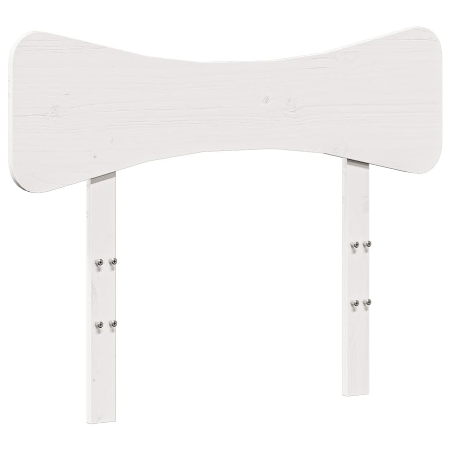 Hoofdbord 100 cm massief grenenhout wit