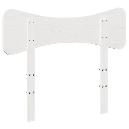 Hoofdbord 100 cm massief grenenhout wit
