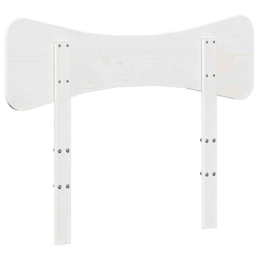 Hoofdbord 100 cm massief grenenhout wit