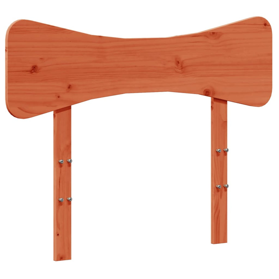 Hoofdbord 100 cm massief grenenhout wasbruin