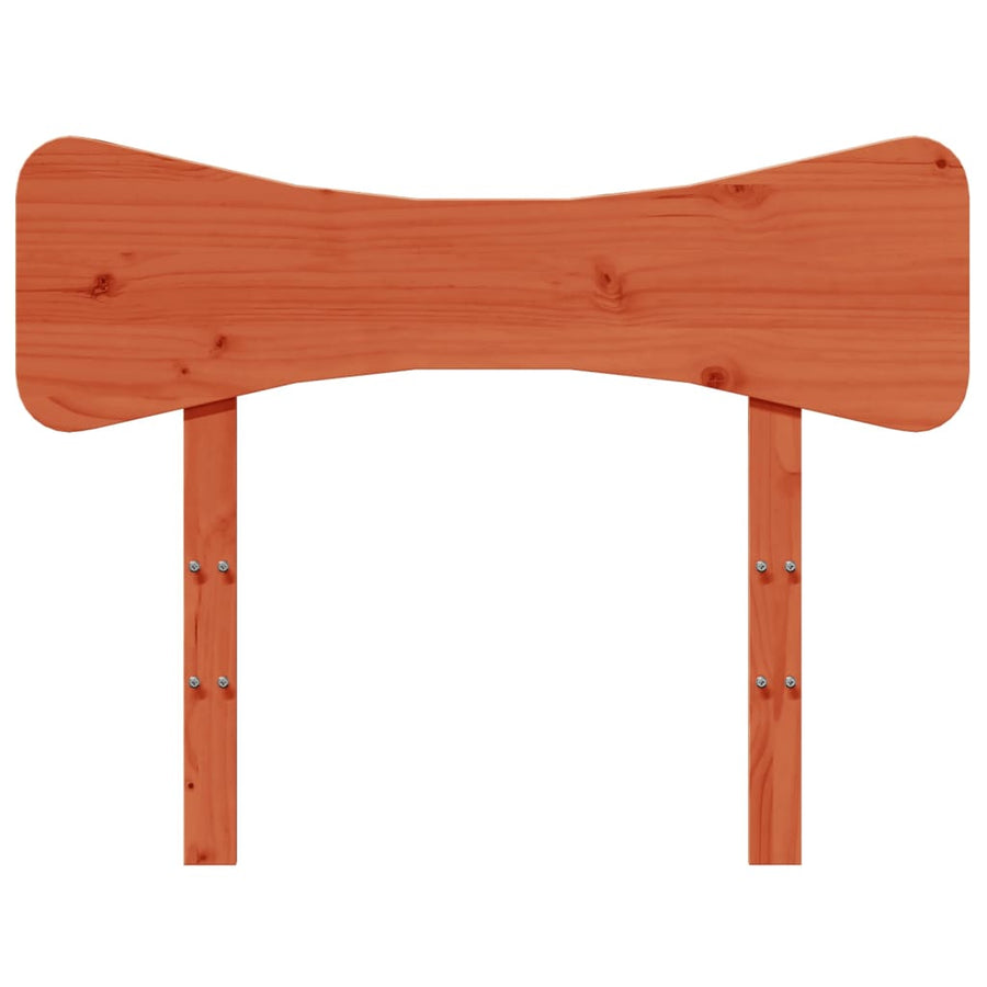 Hoofdbord 100 cm massief grenenhout wasbruin