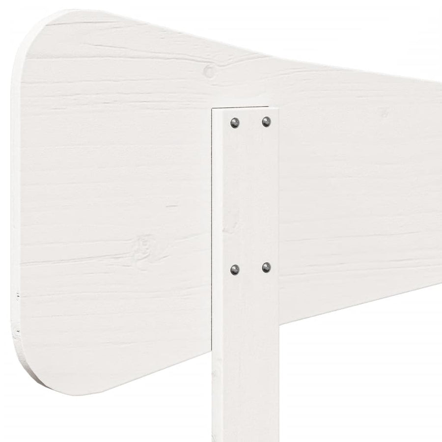 Hoofdbord 90 cm massief grenenhout wit