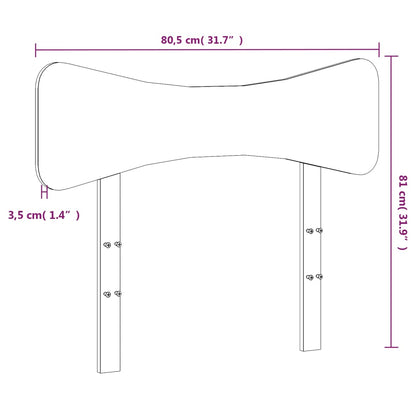 Hoofdbord Massief Grenenhout 75 cm