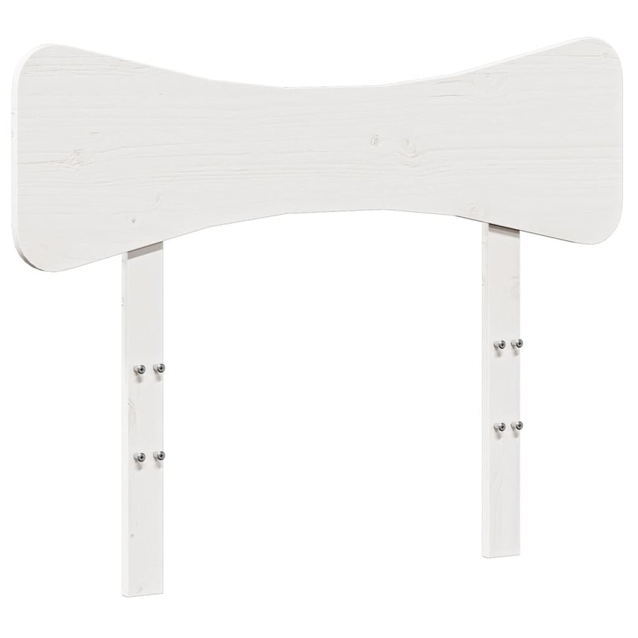 Hoofdbord 75 cm massief grenenhout wit
