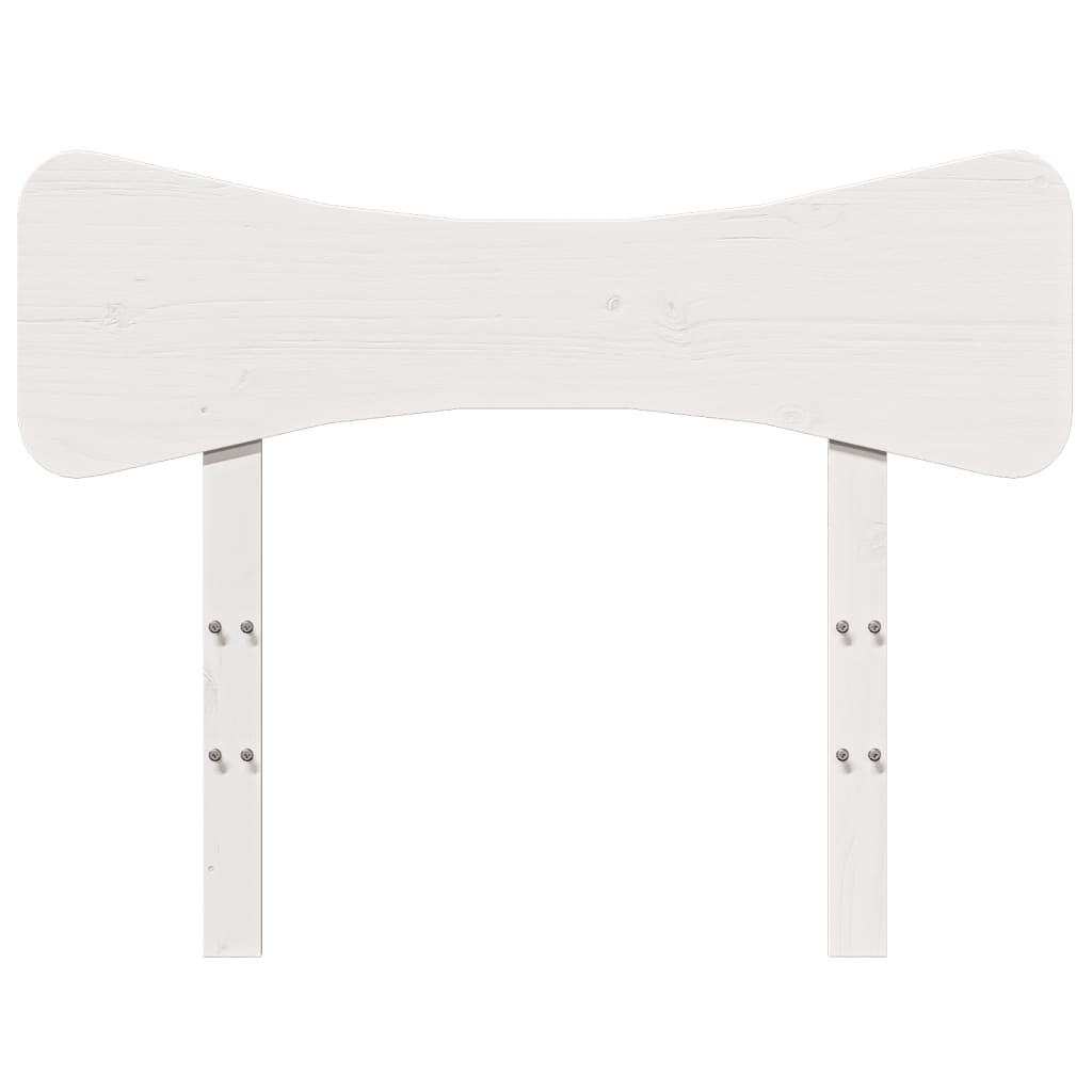 Hoofdbord 75 cm massief grenenhout wit