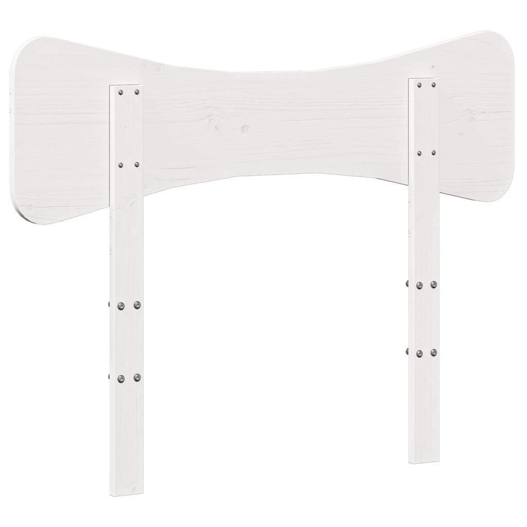 Hoofdbord 75 cm massief grenenhout wit
