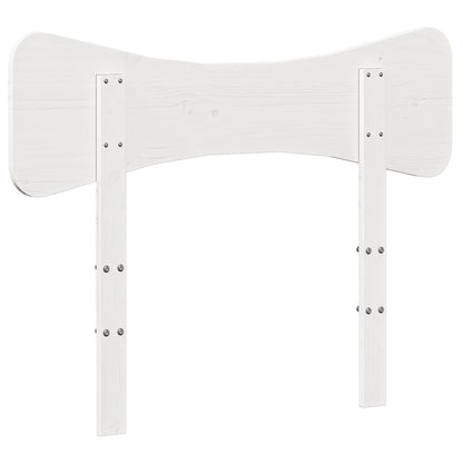 Hoofdbord 75 cm massief grenenhout wit