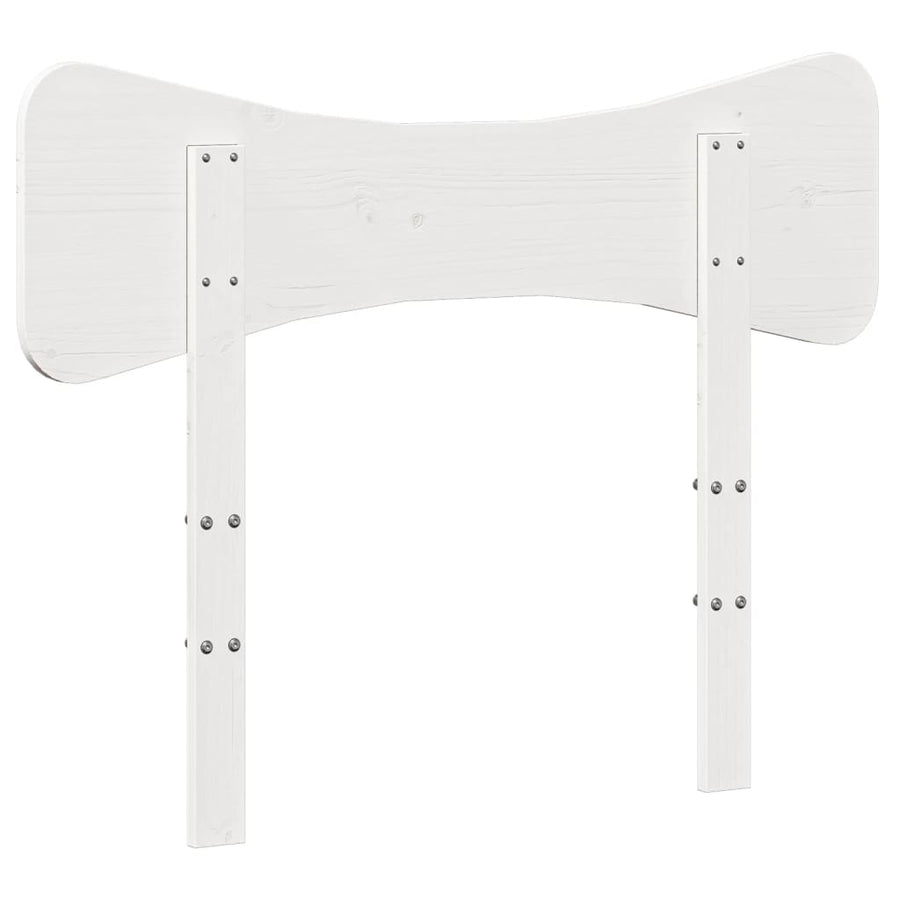 Hoofdbord 75 cm massief grenenhout wit