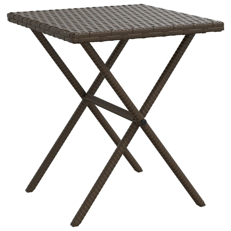 Ligstoelen 2 St Met Tafel Poly Rattan Bruin