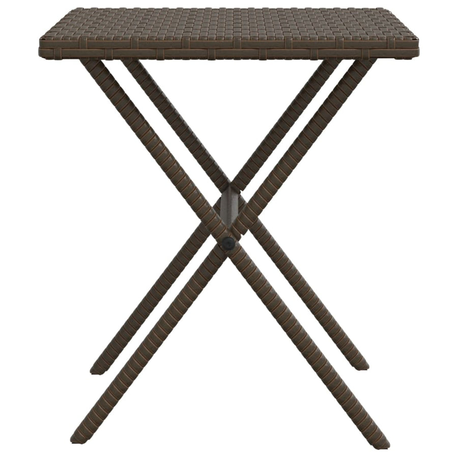Ligstoelen 2 St Met Tafel Poly Rattan Bruin