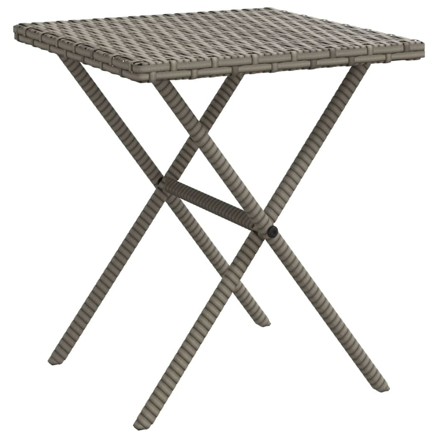 Ligbedden 2 St Met Tafel Poly Rattan Grijs