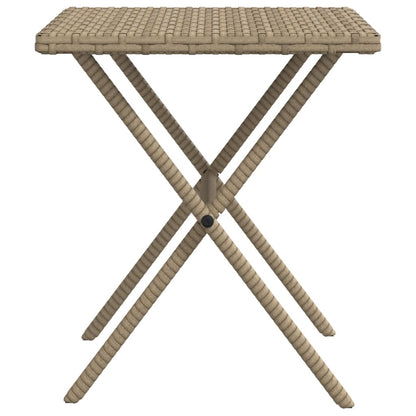 Ligstoelen 2 St Met Tafel Poly Rattan Beige