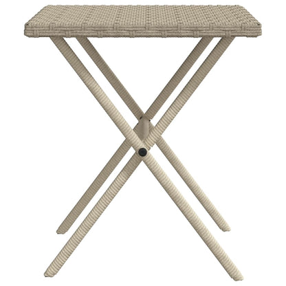 Ligbedden 2 St Met Tafel Poly Rattan Lichtgrijs