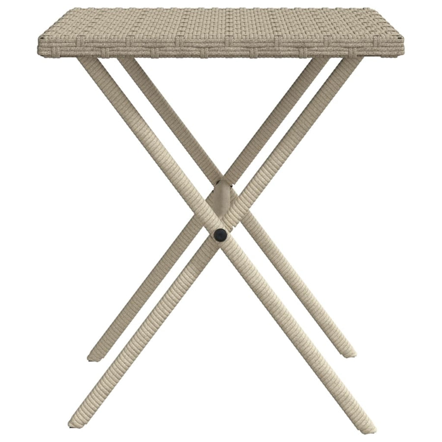 Ligbedden 2 St Met Tafel Poly Rattan Lichtgrijs