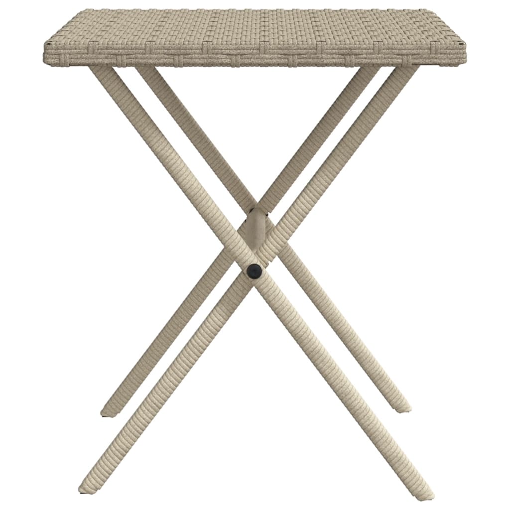 Ligbedden 2 st met tafel poly rattan lichtgrijs