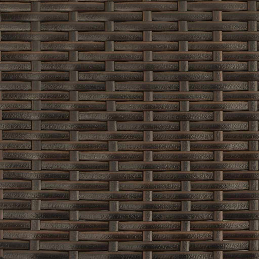 Ligbed Met Luifel En Kussens Poly Rattan Bruin