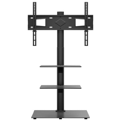 Tv-standaard hoekmodel 3-laags voor 32-65 inch zwart