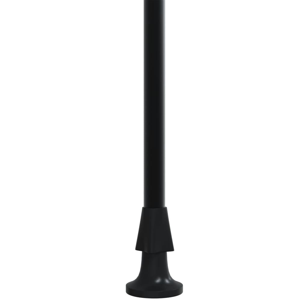 Luifel uittrekbaar 100x150 cm stof en staal antracietkleurig